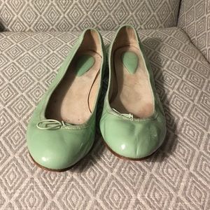 Bloch Shoes - Bloch Ballet Flats in Light Green Patent Leather Bloch Shoes - Bloch Ballet Flats in Light Green Patent Leather